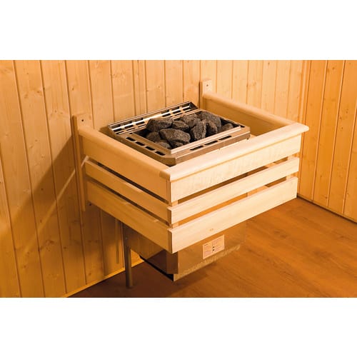 Weka Element-Ecksauna Varberg 4 o. OfenGlastür/Fenster