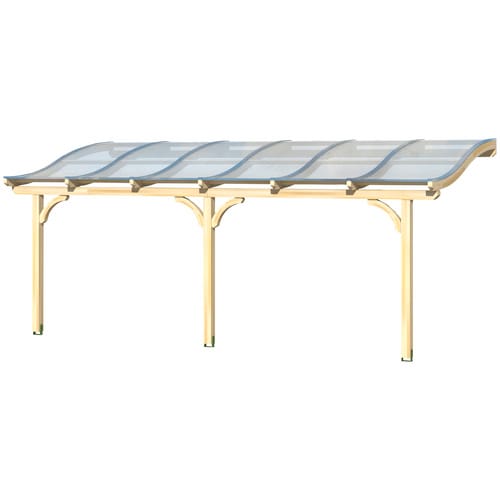 Skan Holz Terrassenüberdachung Venezia B x T 648 cm x 239 cm Leimholz Natur