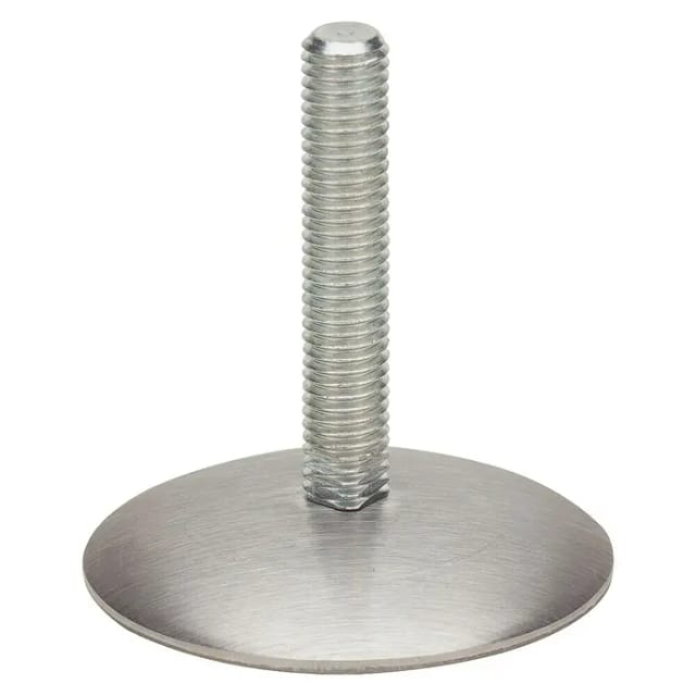 Hettich Höhenausgleichsschraube Edelstahl mit Tellerfuß M 10 x 75 mm
