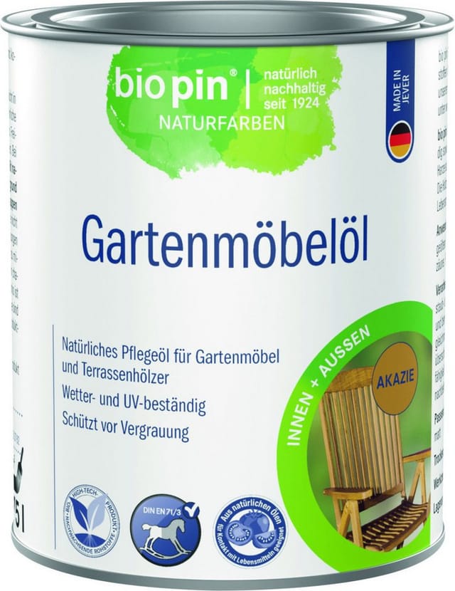 Biopin Gartenmöbelöl Akazie 750 ml