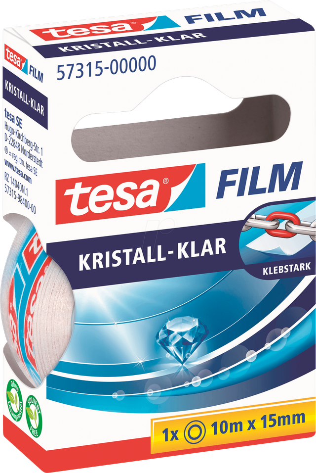 Tesa Film kristall-klar 10 m x 15 mm