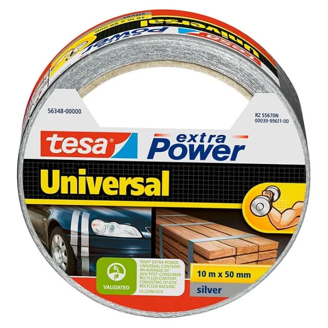 Tesa Extra Power Universal Silber 10 m x 50 mm