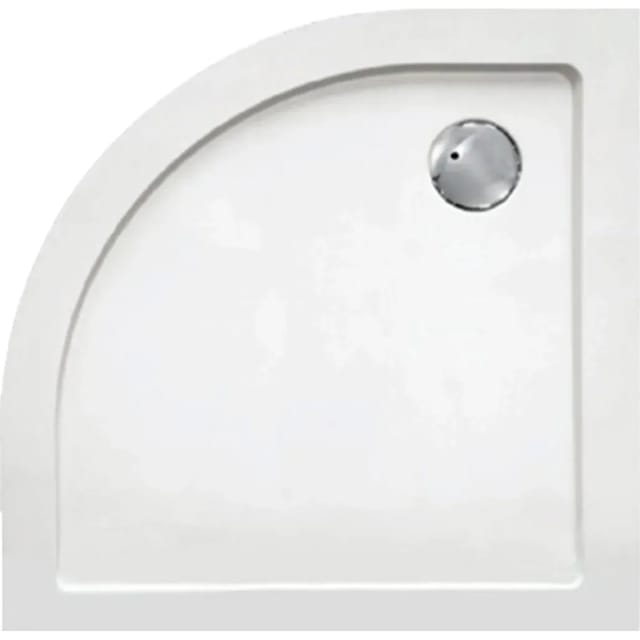 Sanotechnik Duschwanne Extraflach SMC Viertelkreis 90 cm x 90 cm Weiß