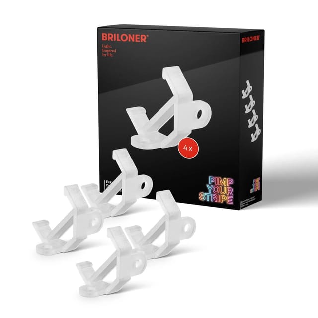 Briloner Pimp your Stripe 4er-Set Eckadapter für Aluminiumprofile