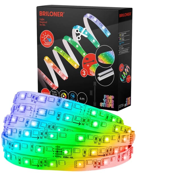 Briloner Pimp your Stripe LED-Band Erweiterungs-Set RGB/W IP44 4 m