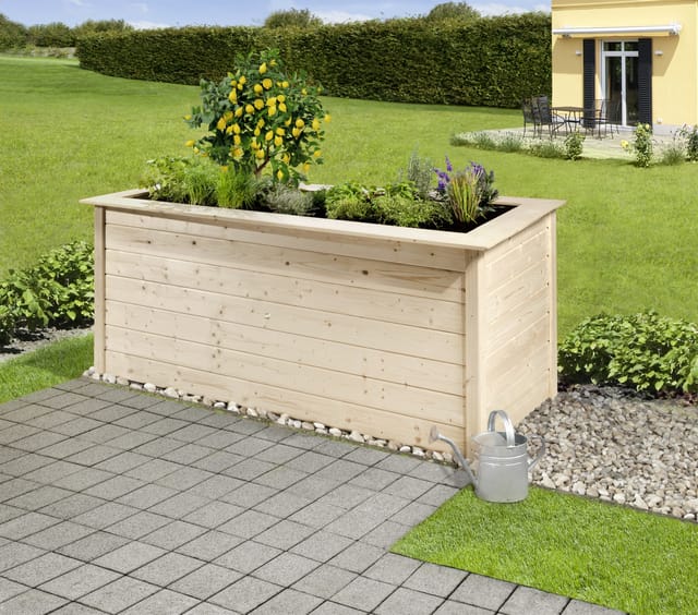 Weka Hochbeet Herba 205 cm x 80 cm x 81 cm Naturbelassen