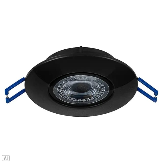 EGLO LED 3er-Set Einbauleuchten ZUJAR Schwarz Ø 90mm 3x3,4Watt 3000K