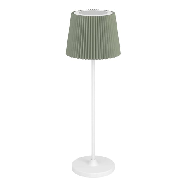 EGLO LED Akku Tischleuchte LEONERO Grün kabellos Touchdimmer H 370mm