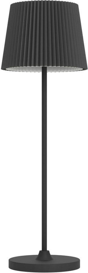 EGLO LED Akku Tischleuchte LEONERO Schwarz kabellos Touchdimmer H 370mm