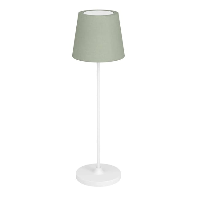 EGLO LED Akku Tischleuchte LEONERO Grün kabellos Touchdimmer H 340mm