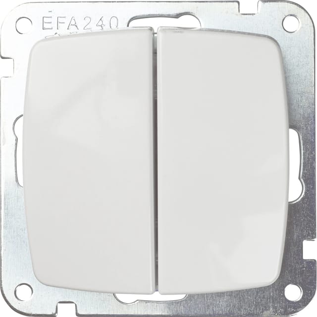 OBI Taster Medea Neutral Polarweiß mit Rahmen