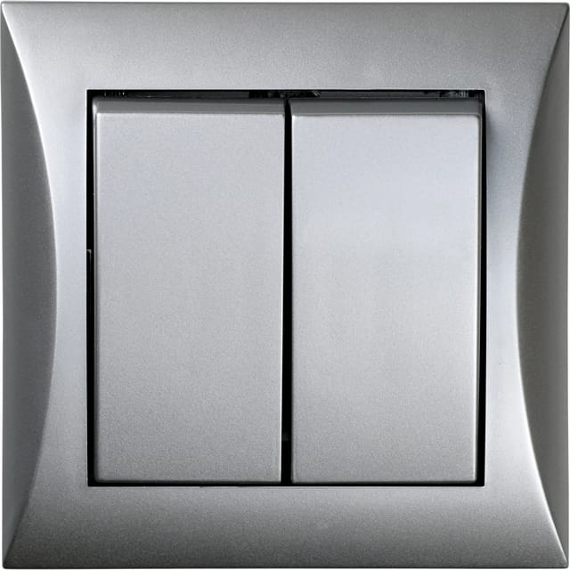 OBI Serienschalter Silber