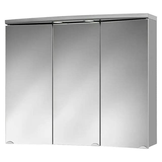 Sieper Spiegelschrank Ancona 83 cm x 69 cm Alufarben Hochglanz