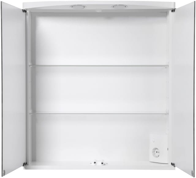 Jokey Spiegelschrank Ampado 60 cm Weiß Hochglanz LED Licht