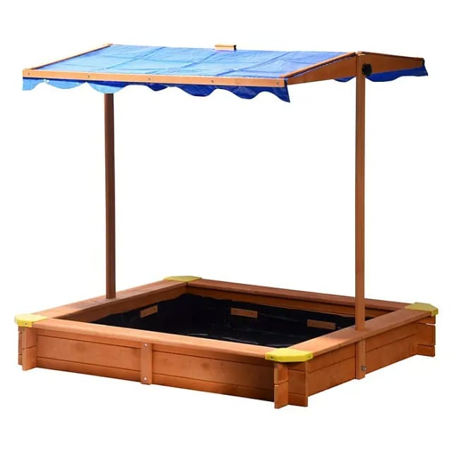 Dobar Sandkasten mit höhenverstellbarem und neigbarem Dach FSC®