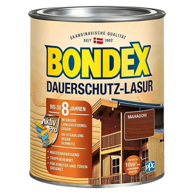 Bondex Dauerschutz-Lasur Mahagoni 750 ml
