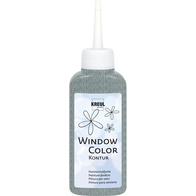 Kreul Window Color Konturenfarbe Silber 80 ml