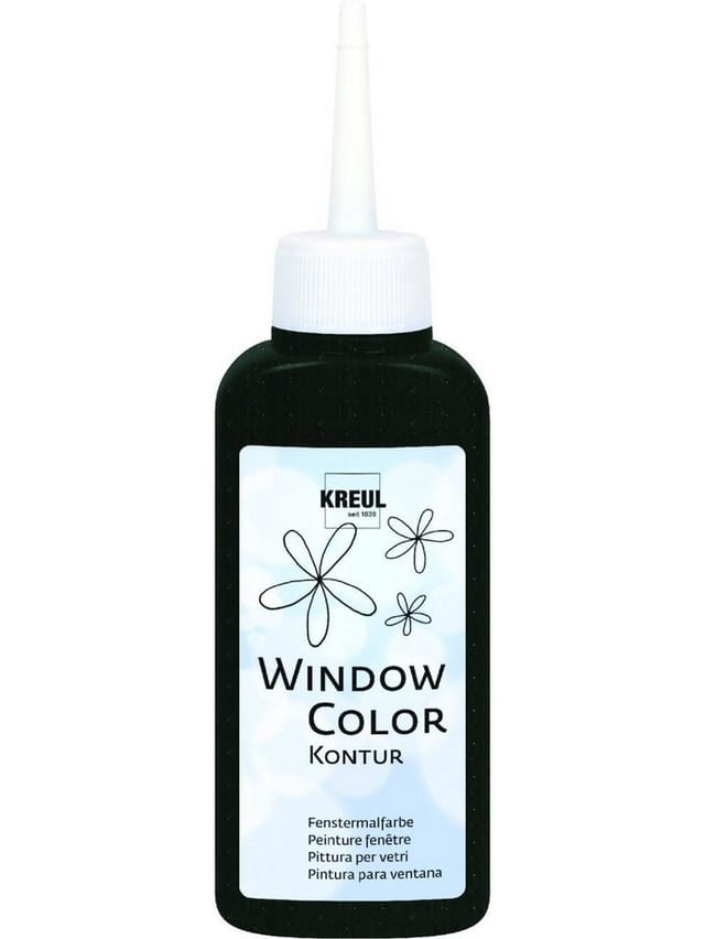 Kreul Window Color Konturenfarbe Schwarz 80 ml