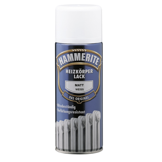 Hammerite Heizkörper Lack Spray Weiß seidenmatt 400 ml
