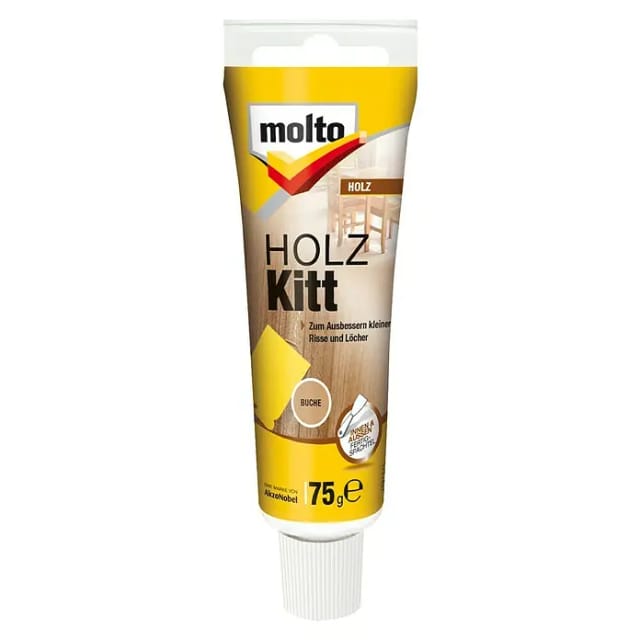 Molto Holz Kitt für Innen und Außen Buche 75 g