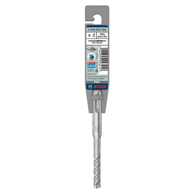 Bosch Hammerbohrer SDS Plus-5x Ø 8 mm x 50 mm x 110 mm