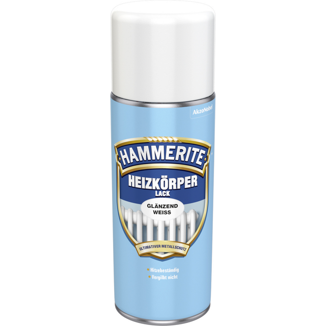 Hammerite Heizkörper Lack Spray Weiß glänzend 400 ml