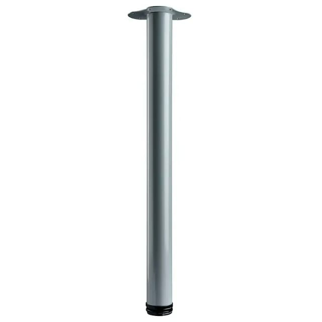 Hettich Tischbein Ø 60 mm x 700 mm Aluminium-Optik inkl. Montageplatte