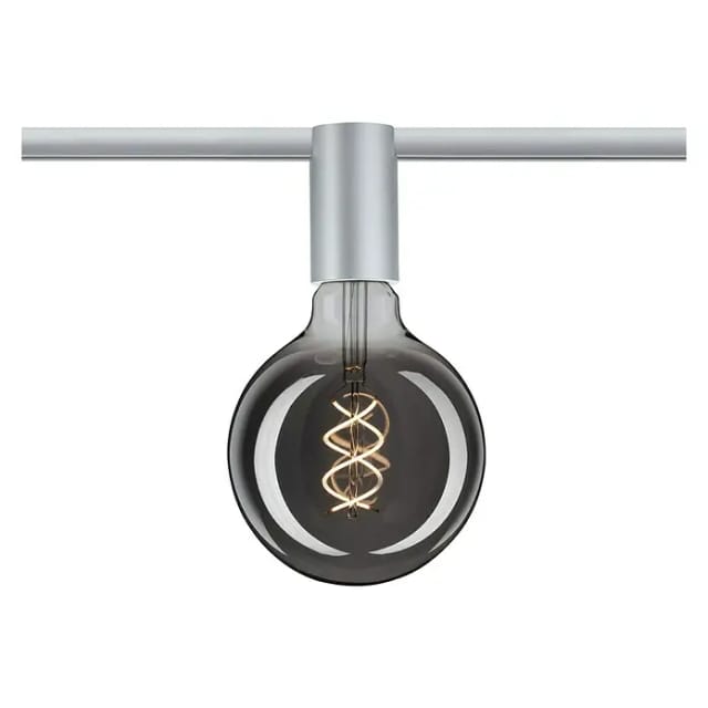Paulmann URail Spot Ceiling Socket Chrom matt E27 dimmbar ohne Leuchtmittel