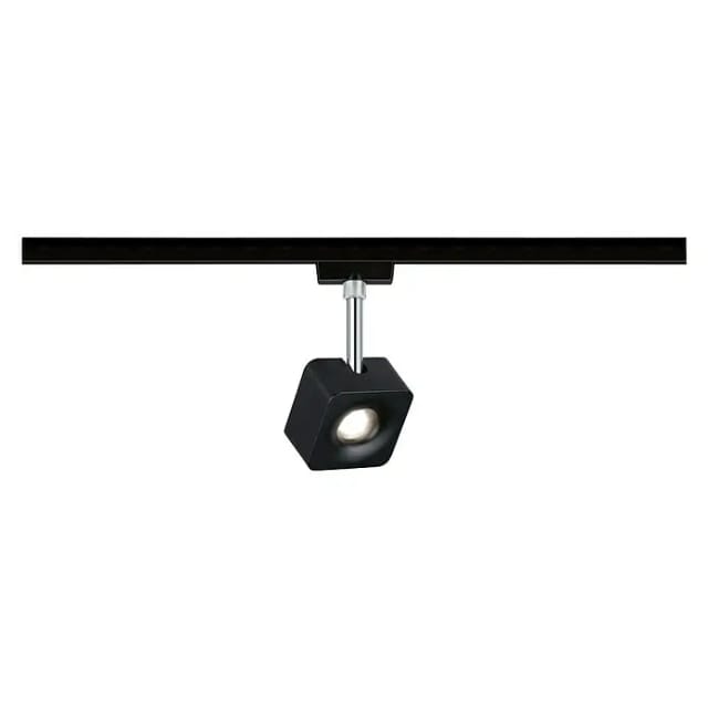 Paulmann URail LED-Spot Cube 8 W Schwarz matt/Chrom 4000K dimmbar