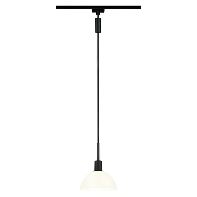 Paulmann URail Pendel Sarrasani Schwarz matt, Opal max. 20W E14
