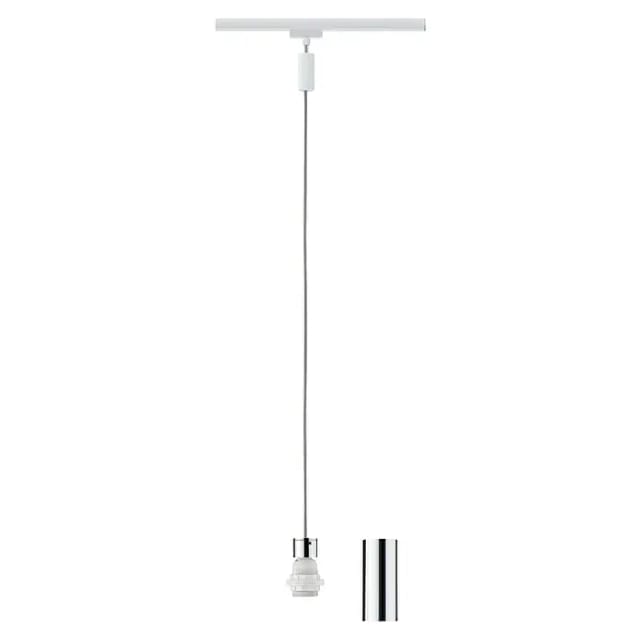 Paulmann URail 2Easy Basic Pendel Weiß ohne Leuchtmittel, max. 20W E27
