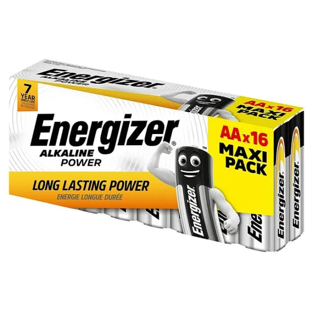 Energizer Batterie Alkaline Power Mignon AA 16 Stück Paper Box