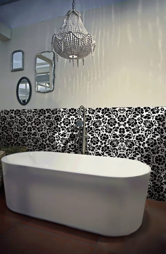 d-c-fix Klebefolie Barock Weiß-Schwarz 45 cm x 200 cm