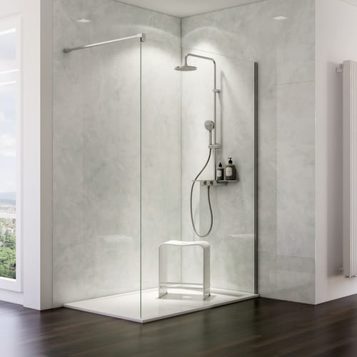 Schulte ExpressPlus DecoDesign Duschrückwand Hochglanz Stein Marmor 255 x 150 cm