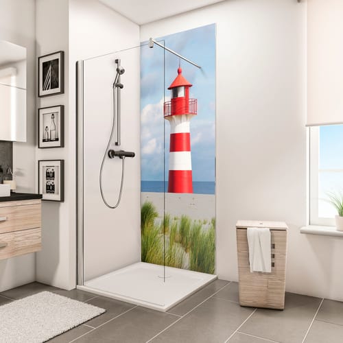 Schulte ExpressPlus DecoDesign Duschrückwand Foto Leuchtturm 210x90cm