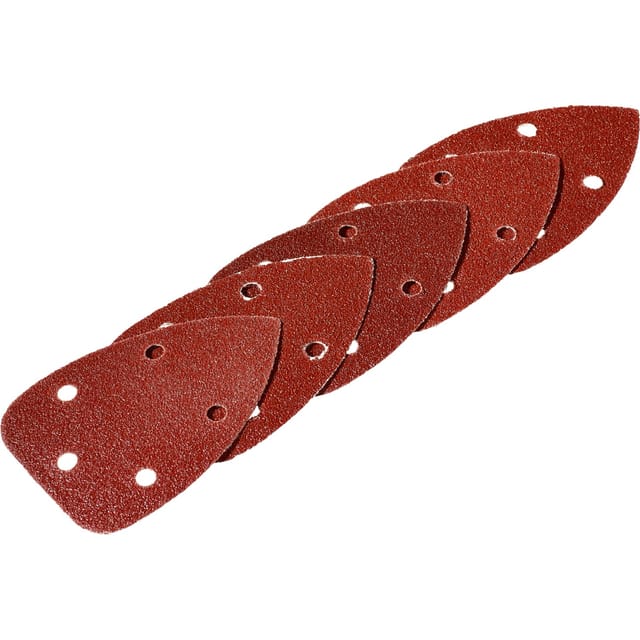 LUX-TOOLS Schleifauflage für Dreiecksschleifer 100 mm x 140 mm K120 Gelocht