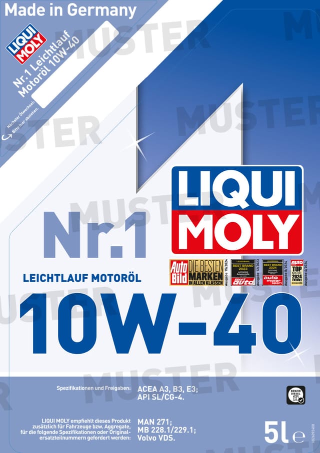 Liqui Moly Nr. 1 Leichtlaufmotoröl 10W-40 5,