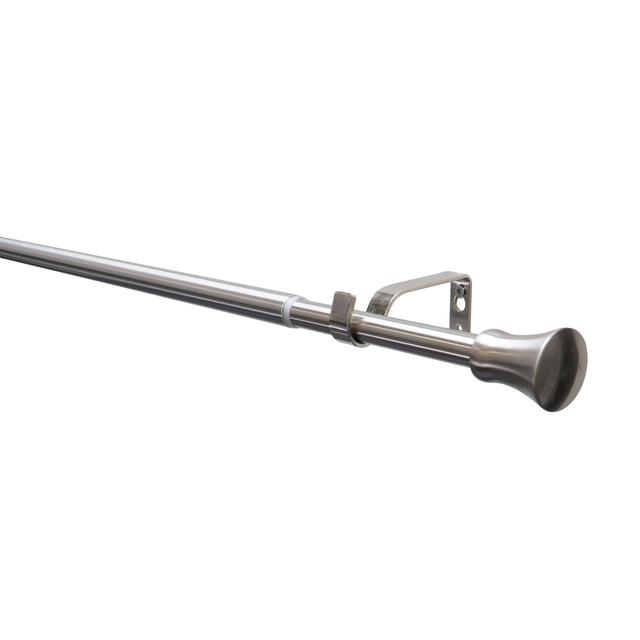 Gardinia Set Konus mit Innenlauf I Ø 16/19 mm Edelstahloptik 190 cm - 340 cm