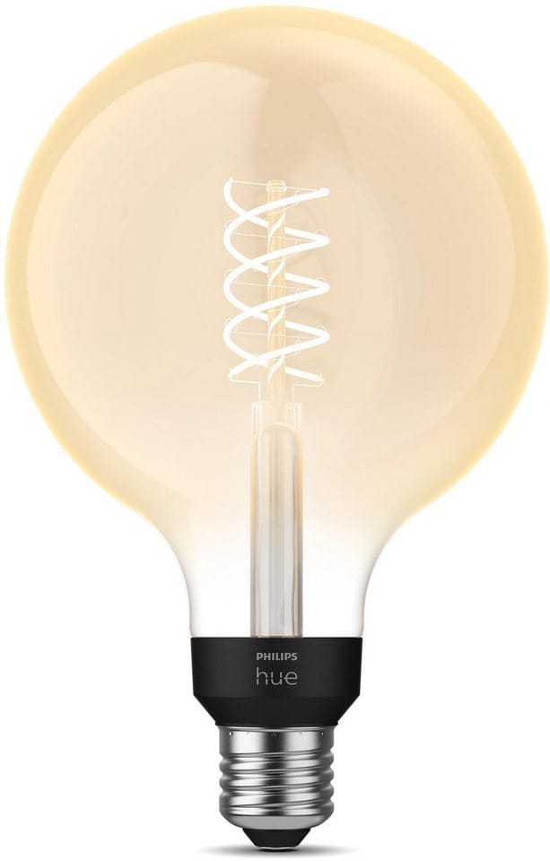 Philips Hue Leuchtmittel E27 Globeform White 2.100 K 550,m 7 W