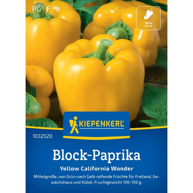 Kiepenkerl Paprika Yellow Carlifornia Wonder