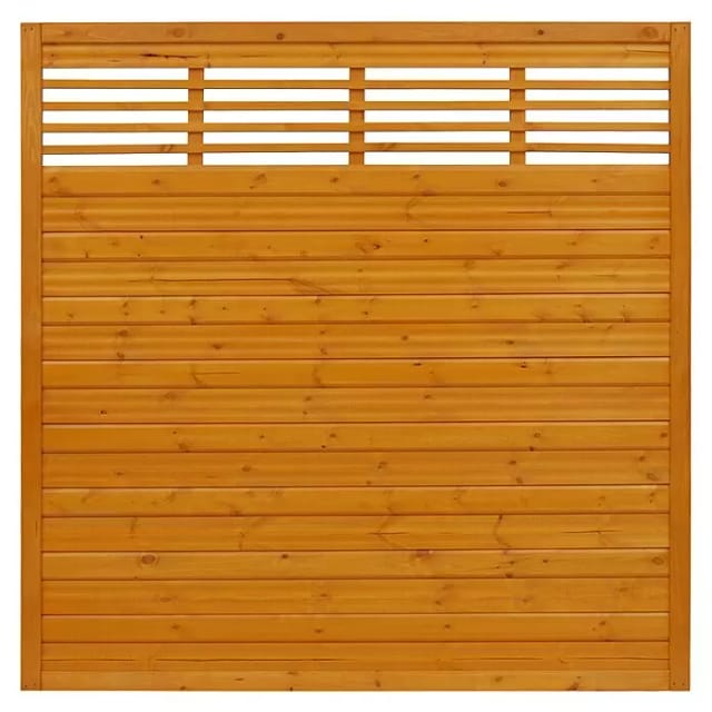 Sichtschutzzaun Element Nicea Pinienfarben 180 cm x 180 cm