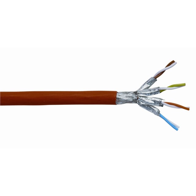 Datenübertragungskabel CAT 7 1000 MHz Orange Meterware