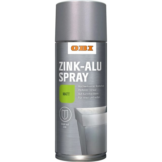 OBI Zink-Alu Spray Silbergrau matt 400 ml