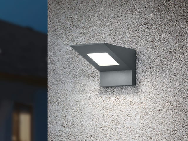 Trio LED-Wandleuchte Nelson 102 mm x 99 mm x 178 mm Anthrazit