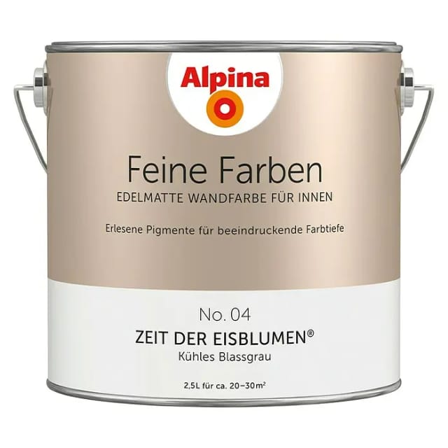 Alpina Feine Farben No. 4 Zeit der Eisblumen® Blaugrau edelmatt 2,5,
