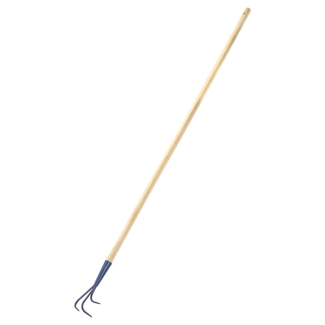 LUX-TOOLS Gartenhacke Grubber eingestielt 140 cm