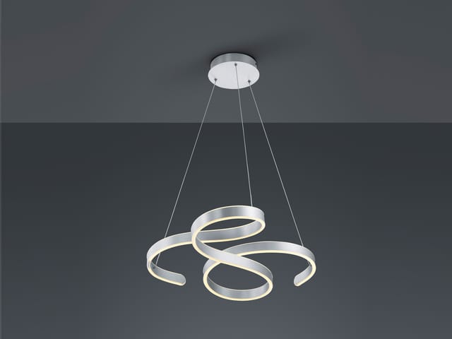 Trio LED Pendelleuchte Francis Aluminium gebürstet 1500 mm x 720 mm x 680 mm
