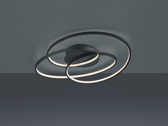 Trio LED Deckenleuchte Gale Schwarz matt 135 mm x 600 mm x 430 mm
