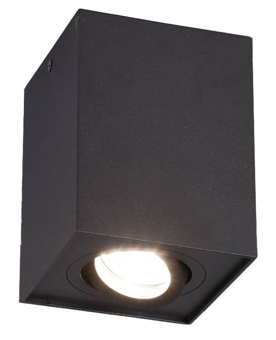 Trio Deckenleuchte Biscuit Schwarz matt 125 mm x 96 mm x 96 mm