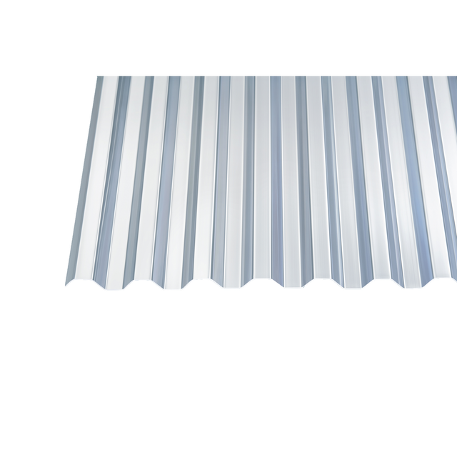 PVC-Trapezplatte 0,7 mm 70/18 Transparent 2000 mm x 900 mm